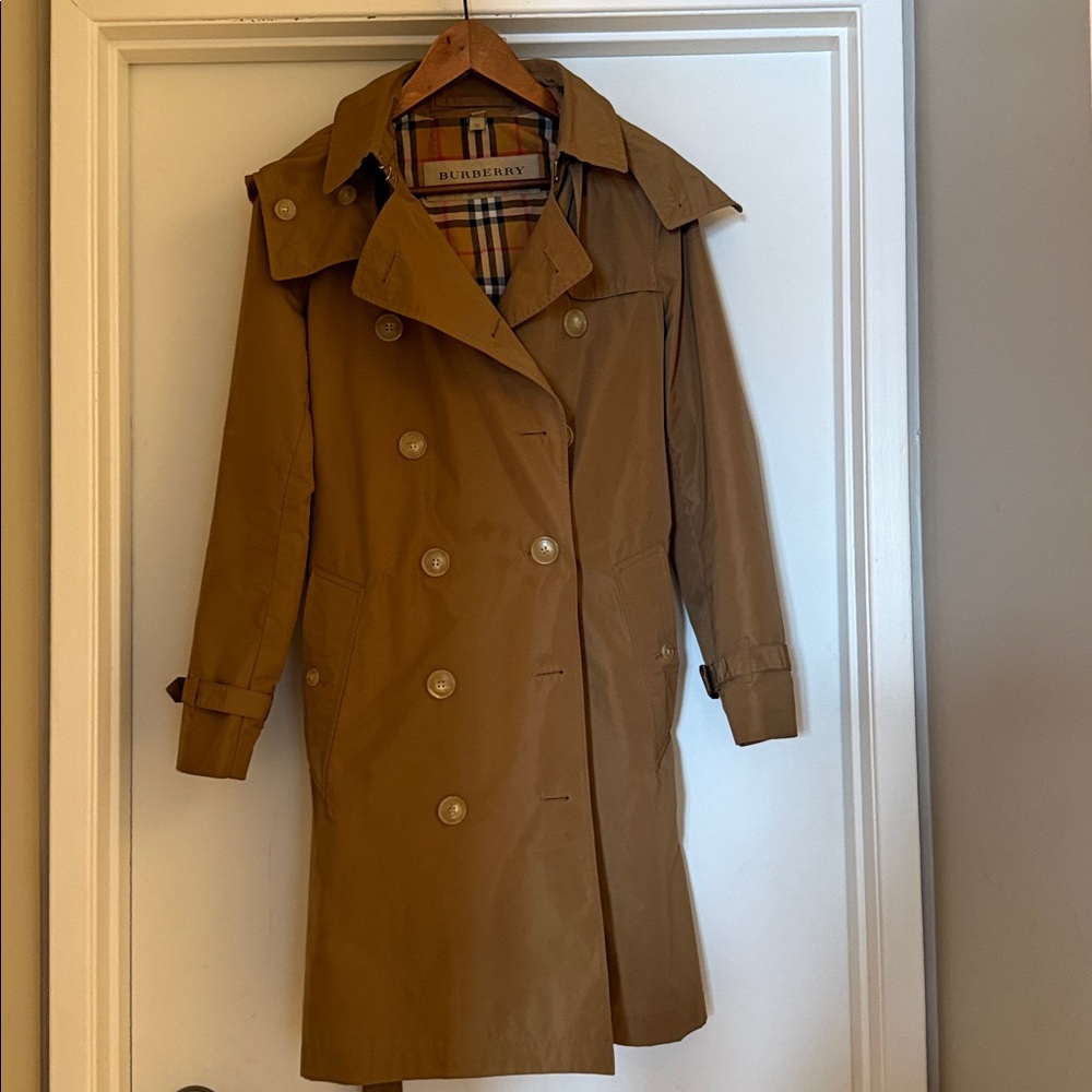 Burberry taffeta trench coat size US 4 - Picture 3 of 13